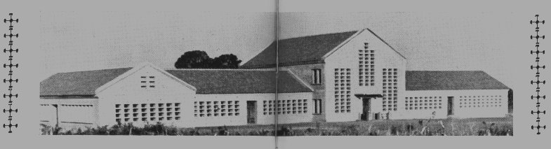 Hoofdgebouw van de Tanzanian Mission Press in Kipalapala. Foto uit de Annalen van de Witte Paters, 1953 
