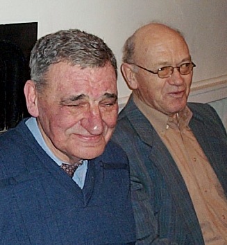 laatste foto van Willem genomen op 7 januari 2006, met Br.Bert van Zutphen(r)