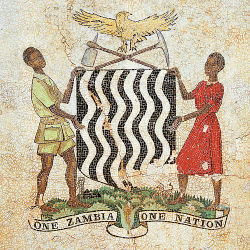 Het wapen van Zambia.  wikipedia