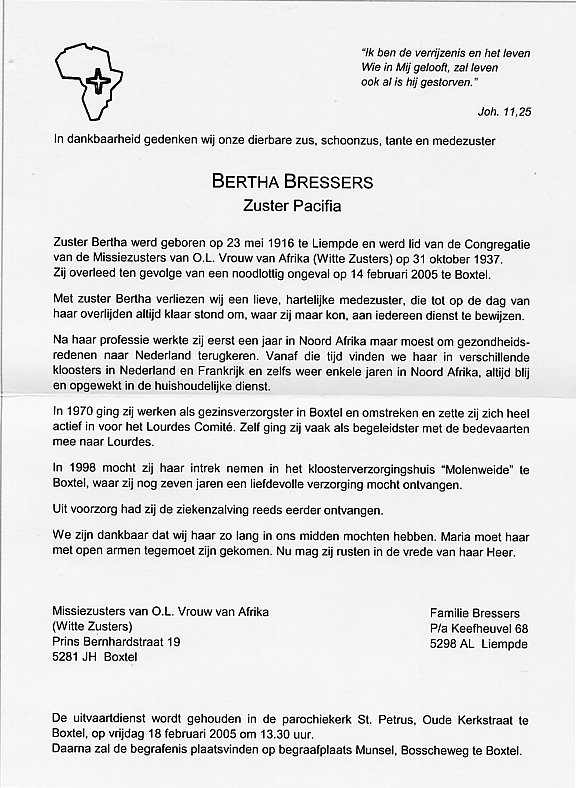 Zuster Bertha Bressers
