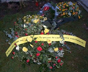 het boeket bloemen was samengesteld door de gemeenschap van Dongen zelf.