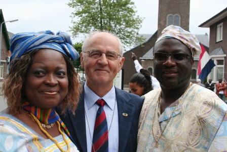 Ghanese Koorleden zijn vanuit Den Haag gekomen om de feestelijkheden mee te maken!