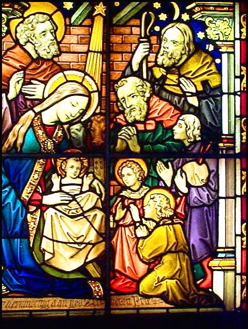 Raam uit de nu afgebroken R.K kerk van Oud Dieren