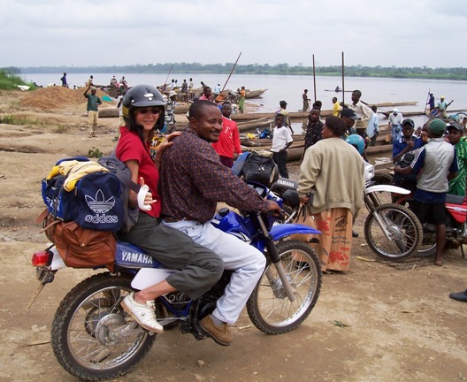 Evelyne Rooymans te Kindu in Congo