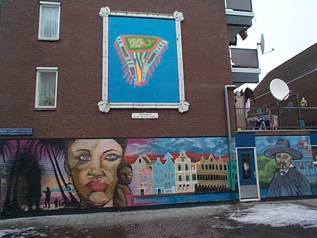 De Peter Lastmanstraat, vlak bij de woning van de Witte Paters.